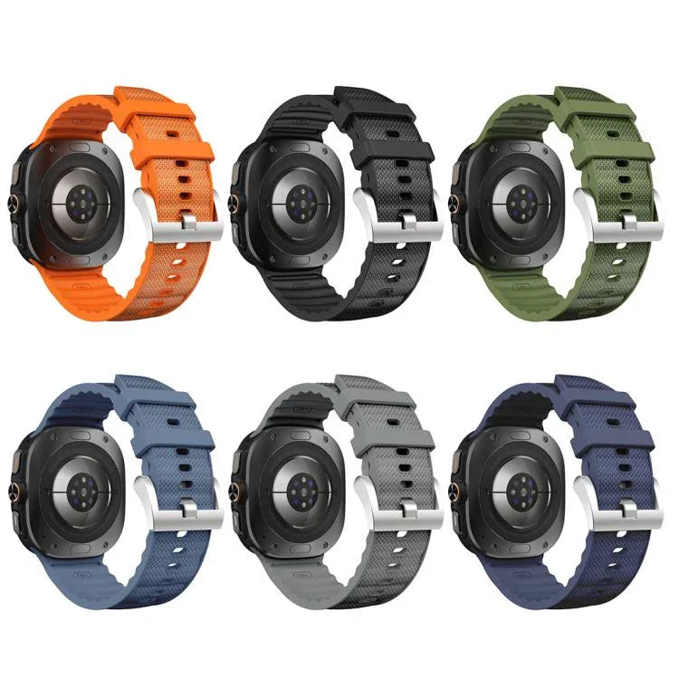 Pulseira de Relógio Desportiva de Silicone de Cor Sólida, Para Samsung Galaxy Watch Ultra 47mm / Ultra 2025