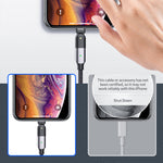 Cabo de Carregamento USB 2.4A para 8 Pinos com Cotovelo Giratório a 180 Graus, 1.2m 8 Pinos, 2m 8 Pinos