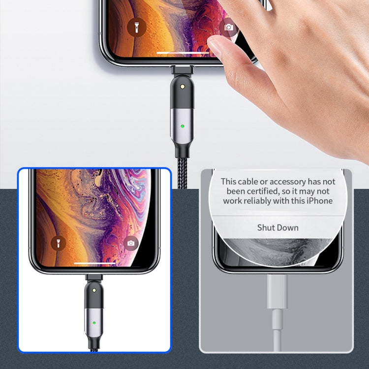 Cabo de Carregamento USB 2.4A para 8 Pinos com Cotovelo Giratório a 180 Graus, 1.2m 8 Pinos, 2m 8 Pinos