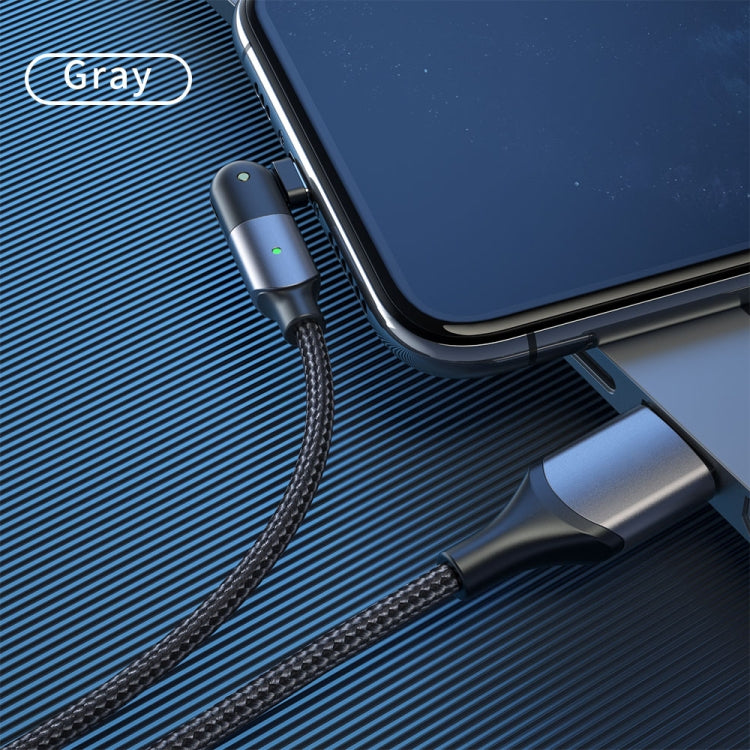 Cabo de Carregamento USB 2.4A para 8 Pinos com Cotovelo Giratório a 180 Graus, 1.2m 8 Pinos, 2m 8 Pinos