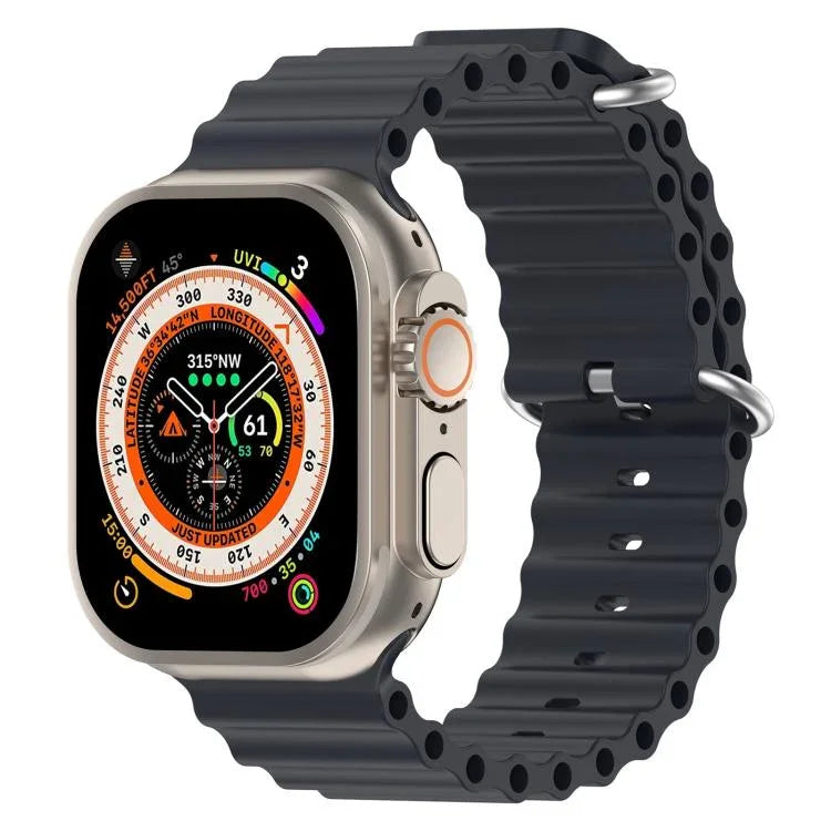 Pulseira de Silicone Oceano xDfind, para Apple Watch 46mm / 49mm / 45mm / 44mm, para Apple Watch 42mm / 41mm / 40mm / 38mm