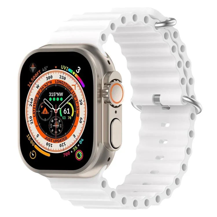 Pulseira de Silicone Oceano xDfind, para Apple Watch 46mm / 49mm / 45mm / 44mm, para Apple Watch 42mm / 41mm / 40mm / 38mm