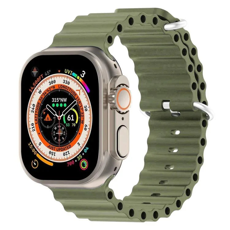Pulseira de Silicone Oceano xDfind, para Apple Watch 46mm / 49mm / 45mm / 44mm, para Apple Watch 42mm / 41mm / 40mm / 38mm
