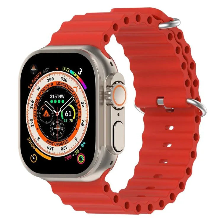 Pulseira de Silicone Oceano xDfind, para Apple Watch 46mm / 49mm / 45mm / 44mm, para Apple Watch 42mm / 41mm / 40mm / 38mm