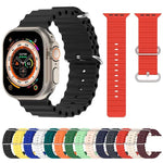 Pulseira de Silicone Oceano xDfind, para Apple Watch 46mm / 49mm / 45mm / 44mm, para Apple Watch 42mm / 41mm / 40mm / 38mm