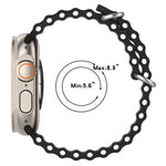 Pulseira de Silicone Oceano xDfind, para Apple Watch 46mm / 49mm / 45mm / 44mm, para Apple Watch 42mm / 41mm / 40mm / 38mm