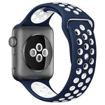 Pulseira Desportiva de Silicone Bicolor xDfind, para Apple Watch 46mm / 49mm / 45mm / 44mm, para Apple Watch 42mm / 41mm / 40mm / 38mm