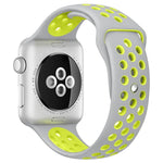 Pulseira Desportiva de Silicone Bicolor xDfind, para Apple Watch 46mm / 49mm / 45mm / 44mm, para Apple Watch 42mm / 41mm / 40mm / 38mm