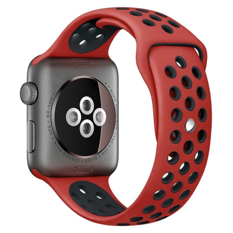 Pulseira Desportiva de Silicone Bicolor xDfind, para Apple Watch 46mm / 49mm / 45mm / 44mm, para Apple Watch 42mm / 41mm / 40mm / 38mm
