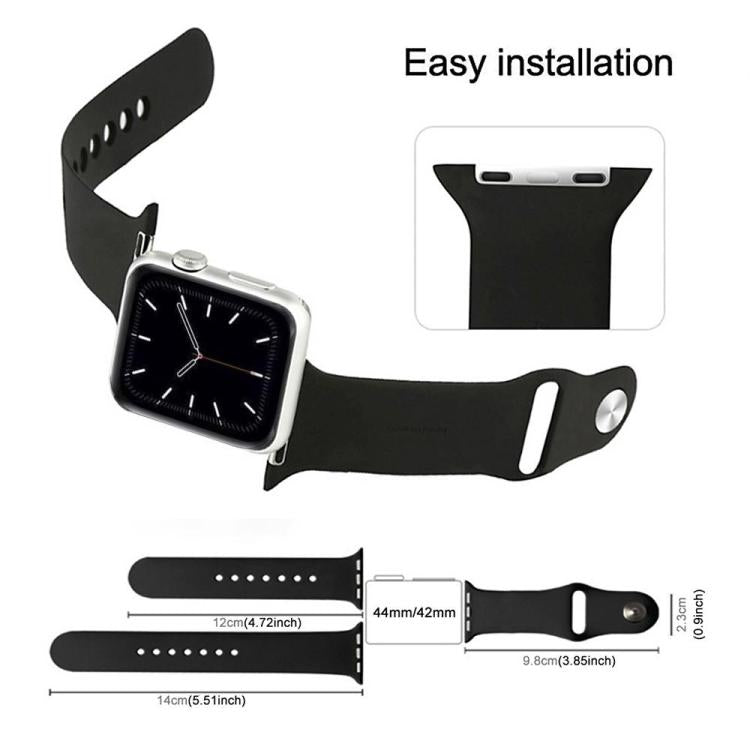 Pulseira Desportiva de Silicone de Cor Sólida xDfind, para Apple Watch 46mm / 49mm / 45mm / 44mm, para Apple Watch 42mm / 41mm / 40mm / 38mm
