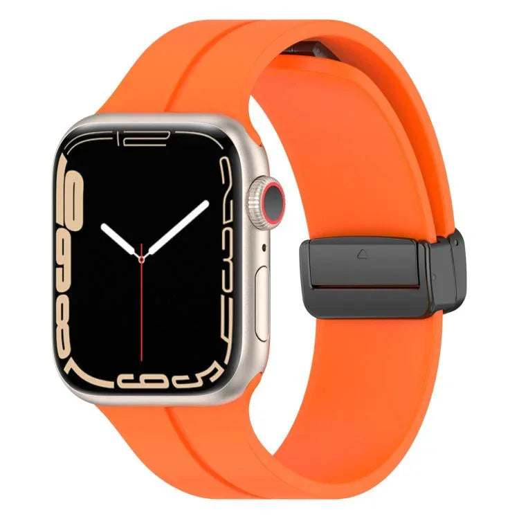 Pulseira de Silicone com Fivela Magnética de Cor Sólida xDfind, para Apple Watch 46mm / 49mm / 45mm / 44mm, para Apple Watch 42mm / 41mm / 40mm / 38mm