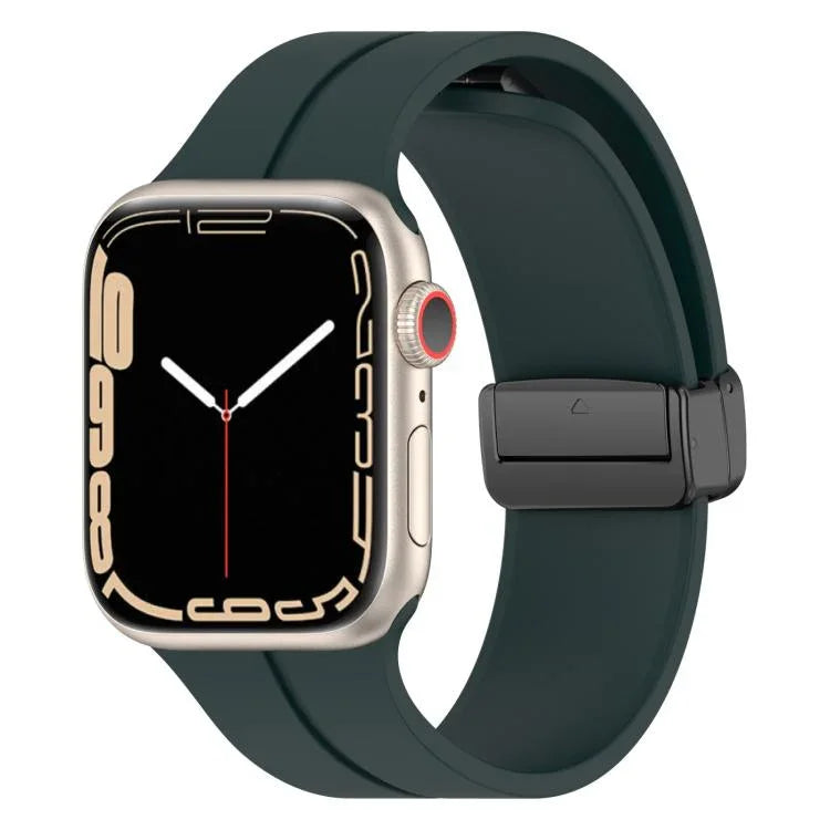 Pulseira de Silicone com Fivela Magnética de Cor Sólida xDfind, para Apple Watch 46mm / 49mm / 45mm / 44mm, para Apple Watch 42mm / 41mm / 40mm / 38mm