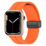 Pulseira de Silicone com Fivela Magnética de Cor Sólida xDfind, para Apple Watch 46mm / 49mm / 45mm / 44mm, para Apple Watch 42mm / 41mm / 40mm / 38mm