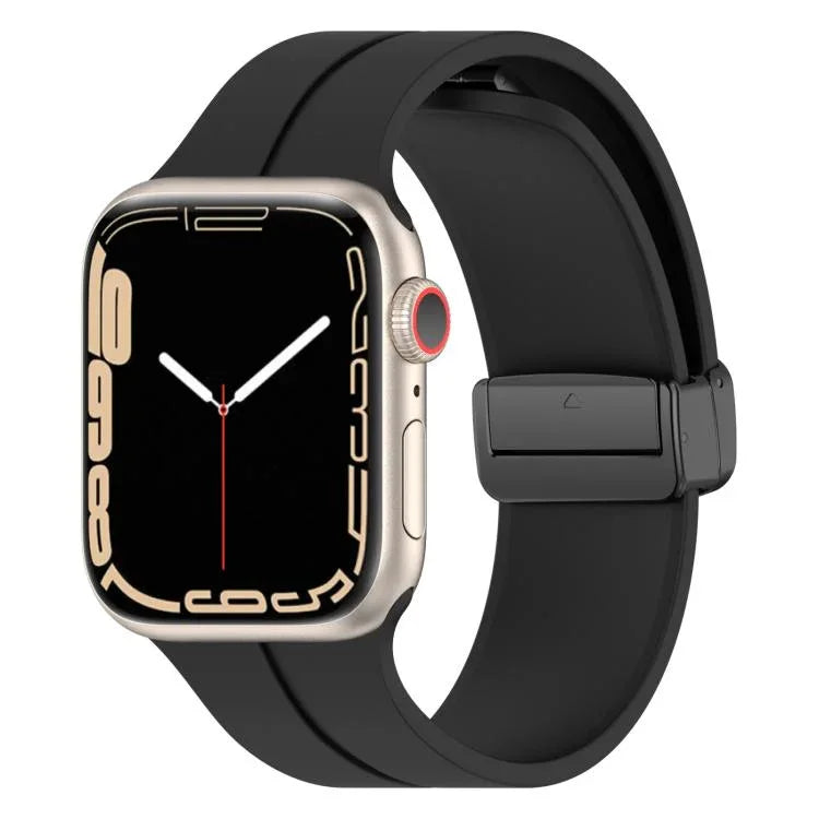 Pulseira de Silicone com Fivela Magnética de Cor Sólida xDfind, para Apple Watch 46mm / 49mm / 45mm / 44mm, para Apple Watch 42mm / 41mm / 40mm / 38mm