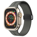 Pulseira de Silicone com Fivela Magnética de Cor Sólida xDfind, para Apple Watch 46mm / 49mm / 45mm / 44mm, para Apple Watch 42mm / 41mm / 40mm / 38mm