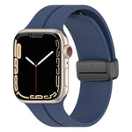 Pulseira de Silicone com Fivela Magnética de Cor Sólida xDfind, para Apple Watch 46mm / 49mm / 45mm / 44mm, para Apple Watch 42mm / 41mm / 40mm / 38mm