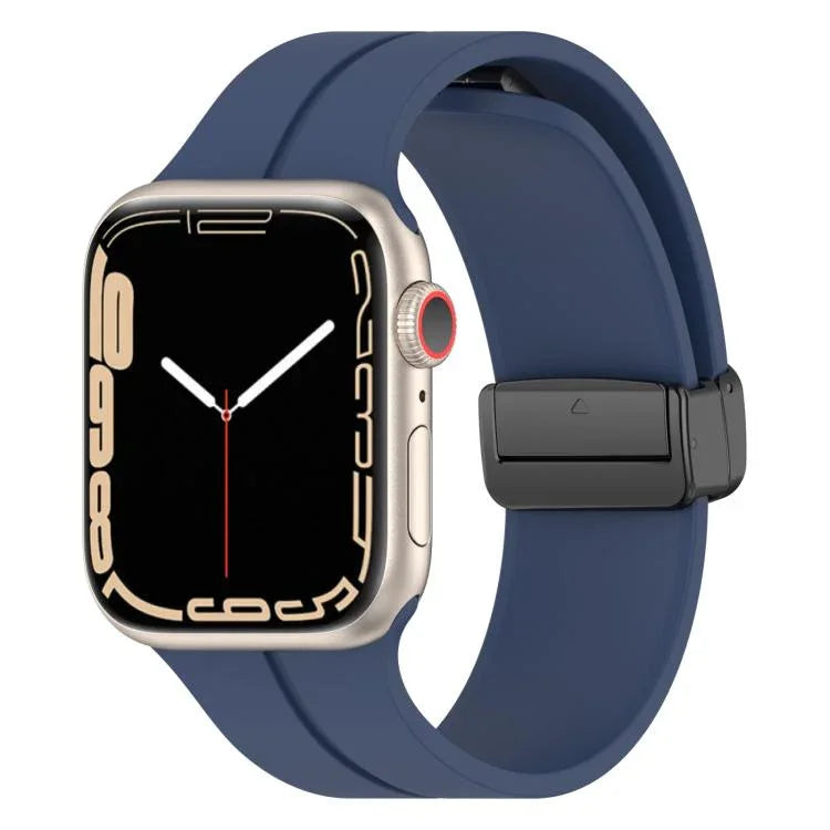 Pulseira de Silicone com Fivela Magnética de Cor Sólida xDfind, para Apple Watch 46mm / 49mm / 45mm / 44mm, para Apple Watch 42mm / 41mm / 40mm / 38mm