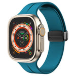 Pulseira de Silicone com Fivela Magnética de Cor Sólida xDfind, para Apple Watch 46mm / 49mm / 45mm / 44mm, para Apple Watch 42mm / 41mm / 40mm / 38mm