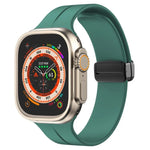 Pulseira de Silicone com Fivela Magnética de Cor Sólida xDfind, para Apple Watch 46mm / 49mm / 45mm / 44mm, para Apple Watch 42mm / 41mm / 40mm / 38mm