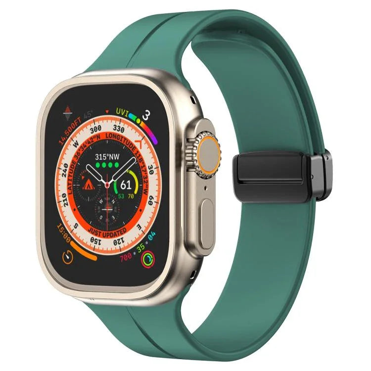 Pulseira de Silicone com Fivela Magnética de Cor Sólida xDfind, para Apple Watch 46mm / 49mm / 45mm / 44mm, para Apple Watch 42mm / 41mm / 40mm / 38mm