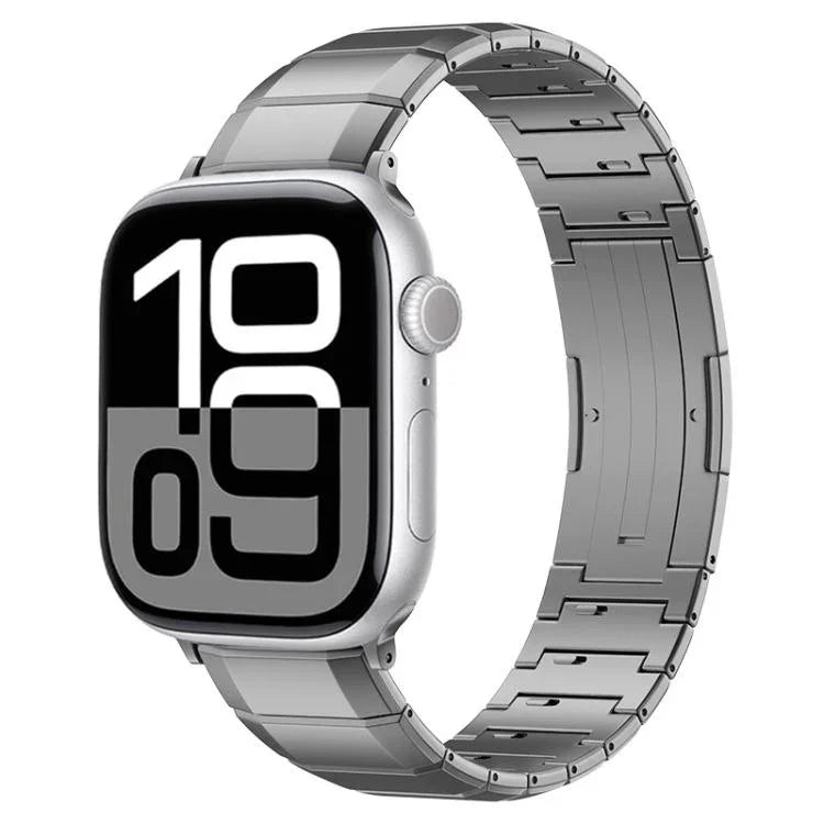Pulseira com Fivela de Titânio Puro de Uma Conta, para Apple Watch 46mm / 49mm / 45mm / 44mm, para Apple Watch 42mm / 41mm / 40mm / 38mm