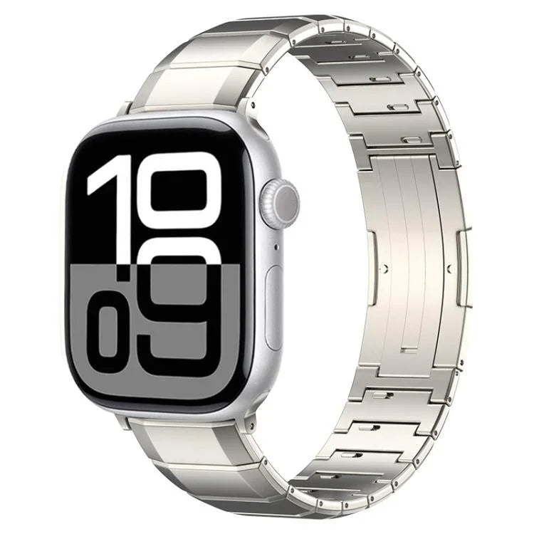 Pulseira com Fivela de Titânio Puro de Uma Conta, para Apple Watch 46mm / 49mm / 45mm / 44mm, para Apple Watch 42mm / 41mm / 40mm / 38mm