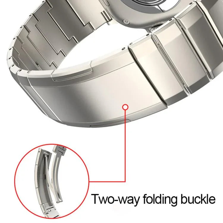 Pulseira com Fivela de Titânio Puro de Uma Conta, para Apple Watch 46mm / 49mm / 45mm / 44mm, para Apple Watch 42mm / 41mm / 40mm / 38mm