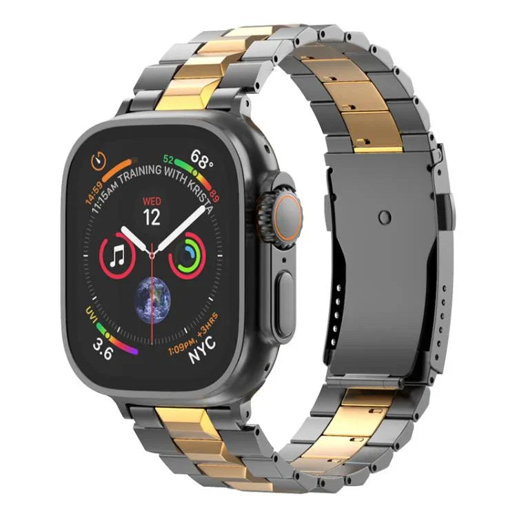 Bracelete de Relógio Destacável em Titânio com Fivela T em Forma de Tartaruga, Para Apple Watch 46mm / 49mm / 45mm / 44mm, Para Apple Watch 42mm / 41mm / 40mm / 38mm