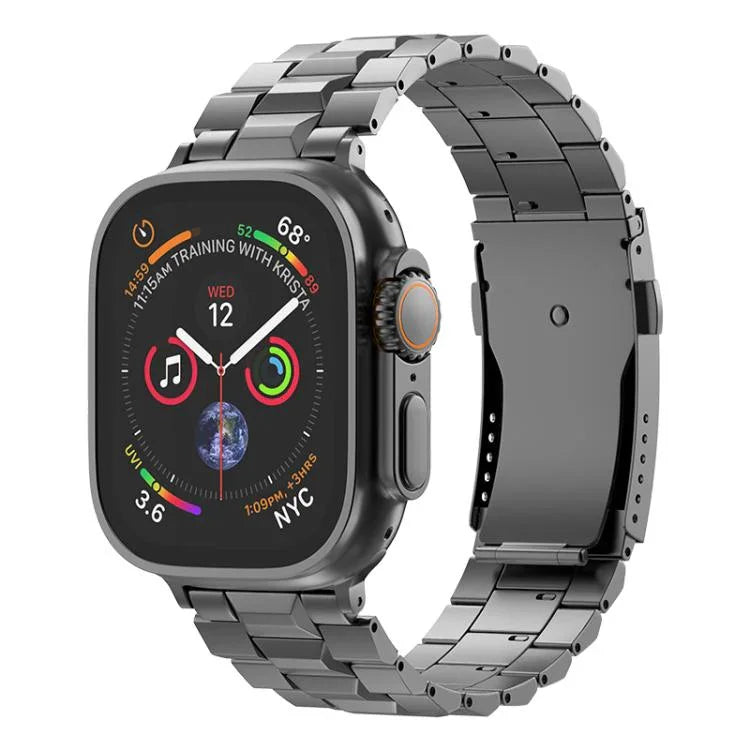 Bracelete de Relógio Destacável em Titânio com Fivela T em Forma de Tartaruga, Para Apple Watch 46mm / 49mm / 45mm / 44mm, Para Apple Watch 42mm / 41mm / 40mm / 38mm