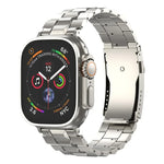 Bracelete de Relógio Destacável em Titânio com Fivela T em Forma de Tartaruga, Para Apple Watch 46mm / 49mm / 45mm / 44mm, Para Apple Watch 42mm / 41mm / 40mm / 38mm