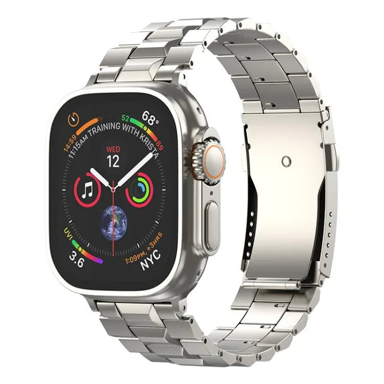 Bracelete de Relógio Destacável em Titânio com Fivela T em Forma de Tartaruga, Para Apple Watch 46mm / 49mm / 45mm / 44mm, Para Apple Watch 42mm / 41mm / 40mm / 38mm
