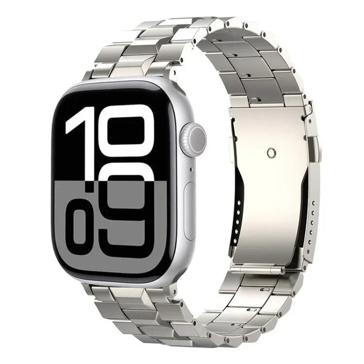 Bracelete de Relógio Destacável em Titânio com Fivela T em Forma de Tartaruga, Para Apple Watch 46mm / 49mm / 45mm / 44mm, Para Apple Watch 42mm / 41mm / 40mm / 38mm