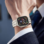 Bracelete de Relógio Destacável em Titânio com Fivela T em Forma de Tartaruga, Para Apple Watch 46mm / 49mm / 45mm / 44mm, Para Apple Watch 42mm / 41mm / 40mm / 38mm