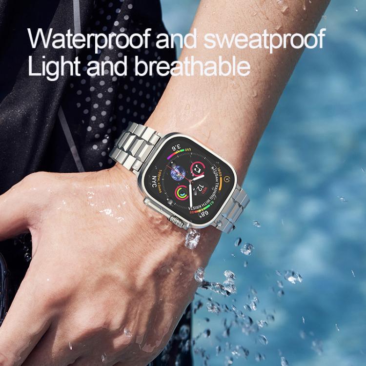Bracelete de Relógio Destacável em Titânio com Fivela T em Forma de Tartaruga, Para Apple Watch 46mm / 49mm / 45mm / 44mm, Para Apple Watch 42mm / 41mm / 40mm / 38mm