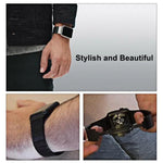 Pulseira de Aço Inoxidável com Uma Conta xDfind, para Apple Watch 46mm / 49mm / 45mm / 44mm, para Apple Watch 42mm / 41mm / 40mm / 38mm