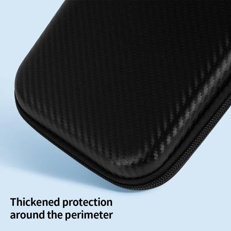 Bolsa de Armazenamento Anti-Choque com Cobertura Completa em Fibra de Carbono, Para Nintendo Switch 2
