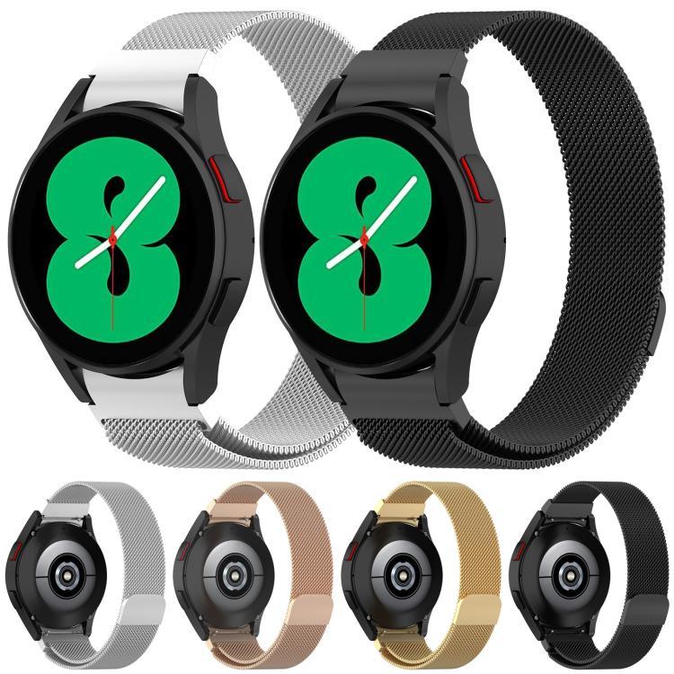 Pulseira de Relógio em Aço Inoxidável com Fecho Rápido Magnético Milan xDfind, Para Samsung Galaxy Watch7 / FE / 6 / 5 / 4