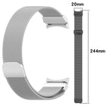 Pulseira de Relógio em Aço Inoxidável com Fecho Rápido Magnético Milan xDfind, Para Samsung Galaxy Watch7 / FE / 6 / 5 / 4