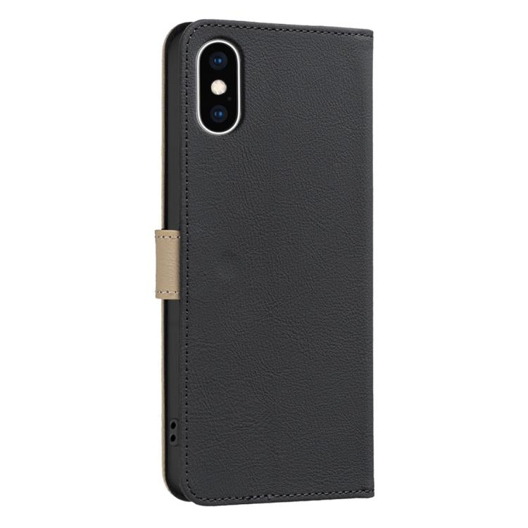 Capa de Telemóvel em Pele com Padrão Floral Oco e Costura Colorida com RFID, Para iPhone XS Max, Para iPhone 6 Plus / 7 Plus / 8 Plus, Para iPhone 6 / 7 / 8