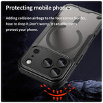 Capa de telemóvel magnética Armor Glaze MagSafe, para iPhone 17 Pro Max, para iPhone 17 Pro, para iPhone 17, para iPhone Air