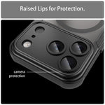 Capa de telemóvel magnética Armor Glaze MagSafe, para iPhone 17 Pro Max, para iPhone 17 Pro, para iPhone 17, para iPhone Air