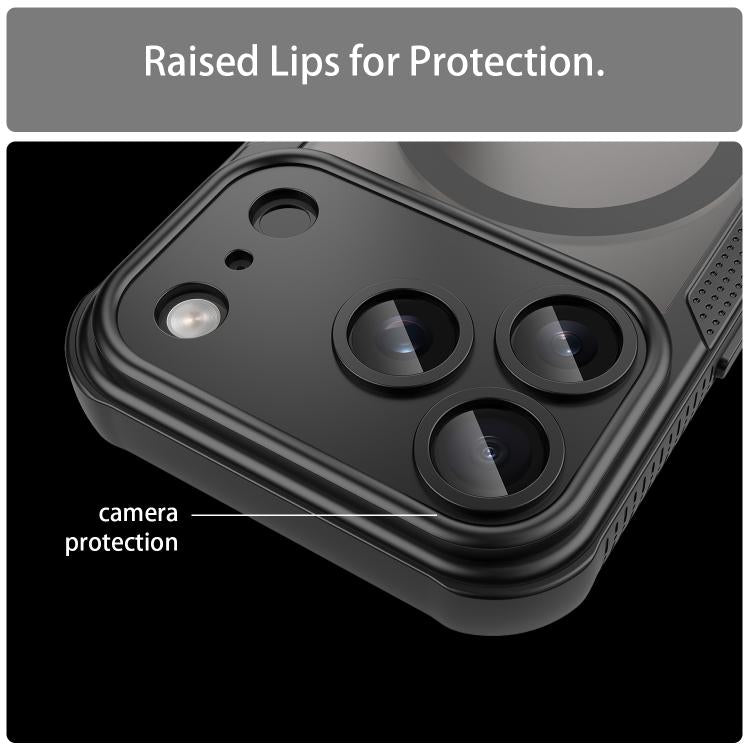 Capa de telemóvel magnética Armor Glaze MagSafe, para iPhone 17 Pro Max, para iPhone 17 Pro, para iPhone 17, para iPhone Air