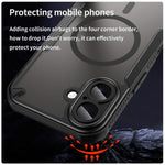 Capa de telemóvel magnética Armor Glaze MagSafe, para iPhone 17 Pro Max, para iPhone 17 Pro, para iPhone 17, para iPhone Air
