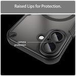 Capa de telemóvel magnética Armor Glaze MagSafe, para iPhone 17 Pro Max, para iPhone 17 Pro, para iPhone 17, para iPhone Air