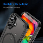 Capa de telemóvel magnética Armor Glaze MagSafe, para iPhone 17 Pro Max, para iPhone 17 Pro, para iPhone 17, para iPhone Air