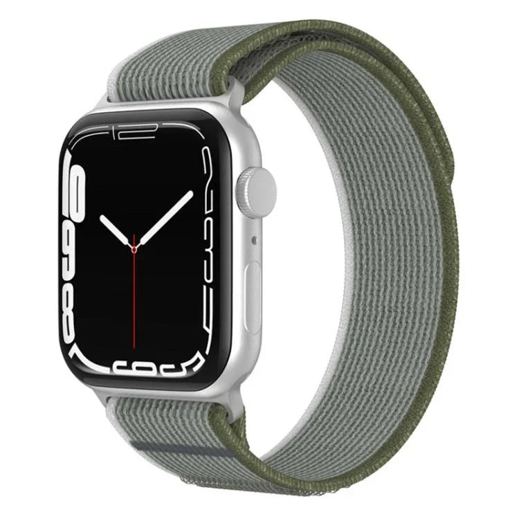 Bracelete de Relógio em Nylon com Loop de Duas Secções xDfind, Para Apple Watch 46mm / 49mm / 45mm / 44mm, Para Apple Watch 42mm / 41mm / 40mm / 38mm