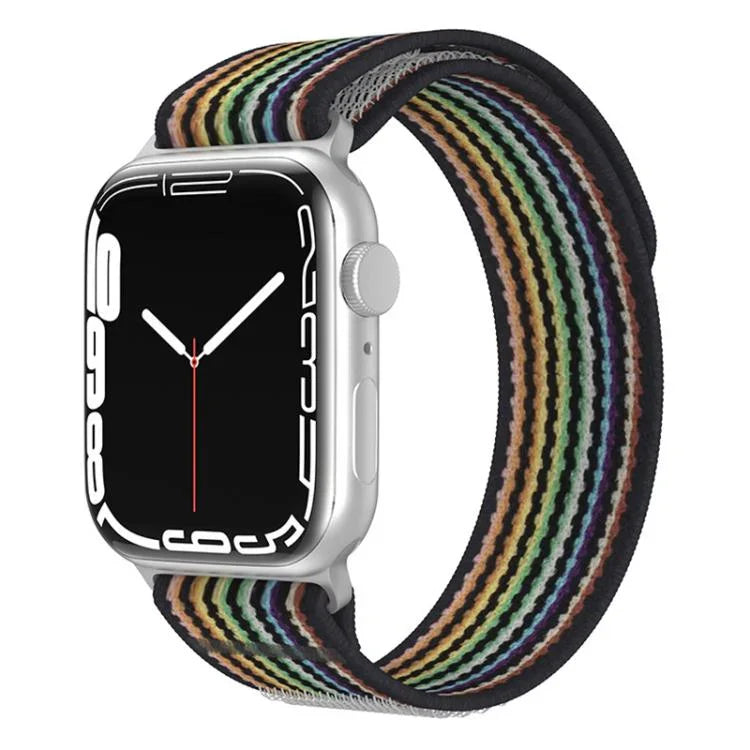 Bracelete de Relógio em Nylon com Loop de Duas Secções xDfind, Para Apple Watch 46mm / 49mm / 45mm / 44mm, Para Apple Watch 42mm / 41mm / 40mm / 38mm