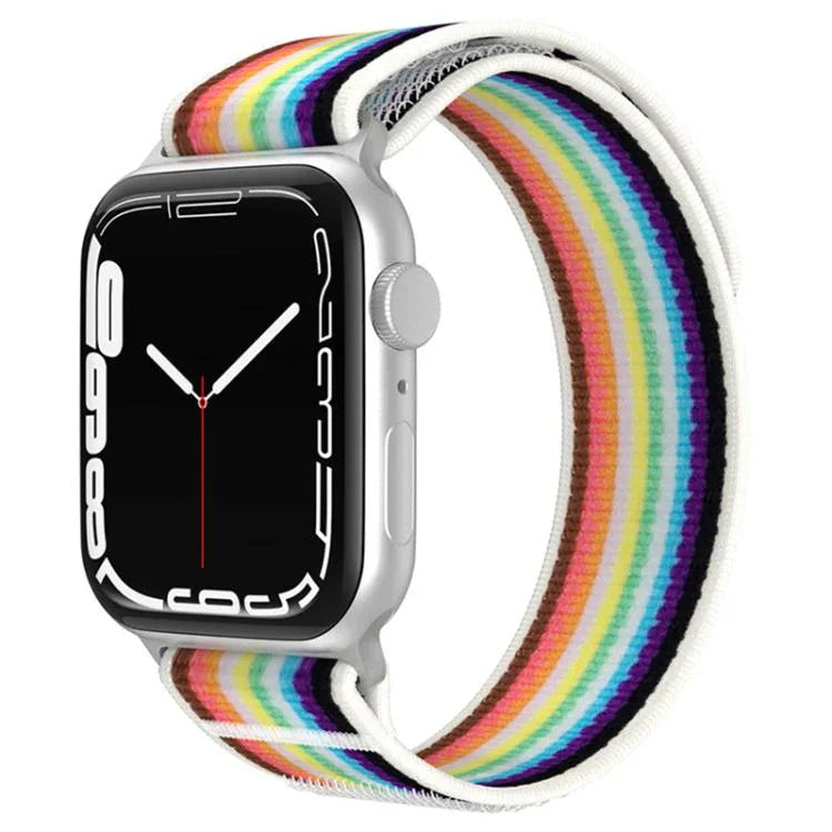 Bracelete de Relógio em Nylon com Loop de Duas Secções xDfind, Para Apple Watch 46mm / 49mm / 45mm / 44mm, Para Apple Watch 42mm / 41mm / 40mm / 38mm