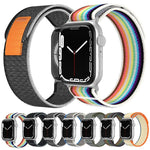 Bracelete de Relógio em Nylon com Loop de Duas Secções xDfind, Para Apple Watch 46mm / 49mm / 45mm / 44mm, Para Apple Watch 42mm / 41mm / 40mm / 38mm