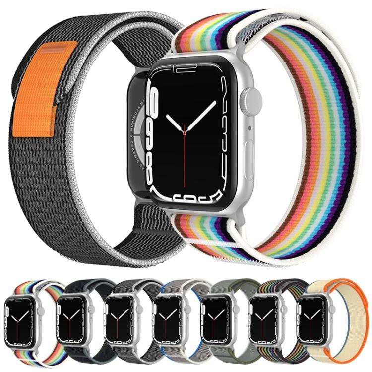 Bracelete de Relógio em Nylon com Loop de Duas Secções xDfind, Para Apple Watch 46mm / 49mm / 45mm / 44mm, Para Apple Watch 42mm / 41mm / 40mm / 38mm